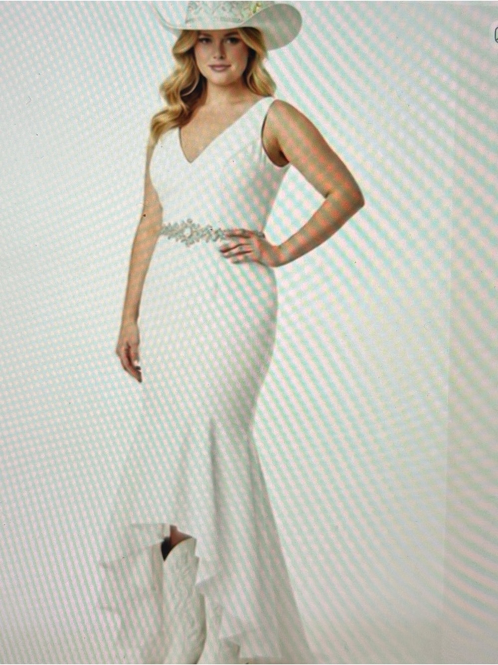 NWT Dress the Population White wedding Dress - Picture 2 of 2